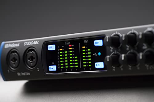 PreSonus Studio 68c 6x6, 192 kHz, USB Audio Interface with Studio One Artist and Ableton Live Lite DAW Recording Software PreSonus Studio 68c 6x6, 192 kHz, USB Audio Interface with Studio One Artist and Ableton Live Lite DAW Recording Software